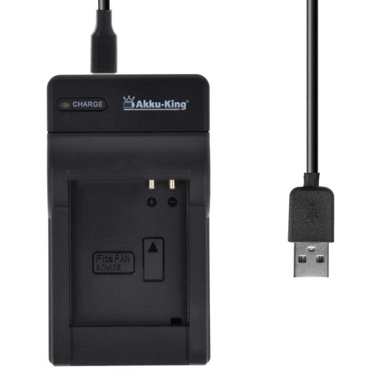 Caricabatteria Per Panasonic DMW-BCM13 – Compatibile Con Lumix DMC-FT5, TZ40, TZ41, TS5, ZS30 – 220V E 12/24V Auto
