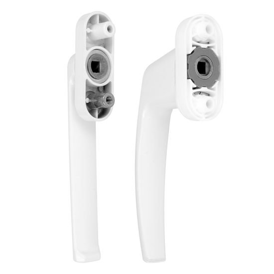 Fenstergriff Weiß RAL 9016 - Abschließbar & Universell