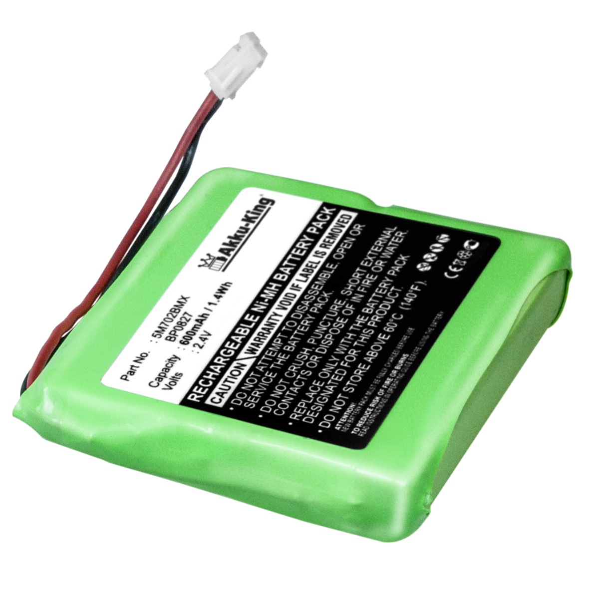 Akku kompatibel mit TeXet 5M702BMX - Ni-MH 600mAh - für DECT TX-D7400 |  Akku-King der Akkuprofi: schnelle & sichere Lieferung!