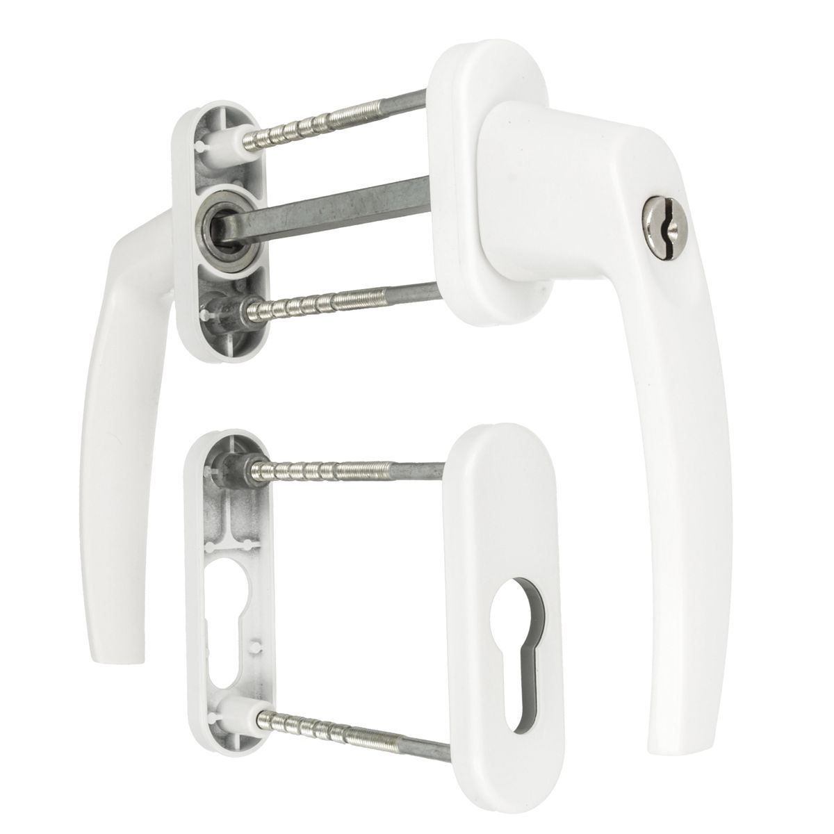 Alu Terrassentürgriff Balkontürgriff Balkongriff Weiss RAL9016