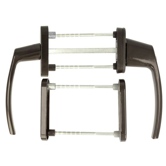 Alu Terrassentürgriff Balkontürgriff Balkongriff Braun RAL8077